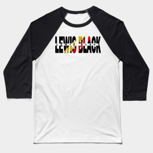 vintage typo Lewis Black Baseball T-Shirt